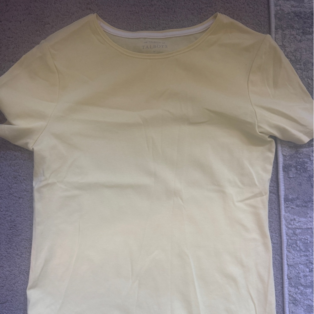 Talbots Light yellow Short Sleeve Top